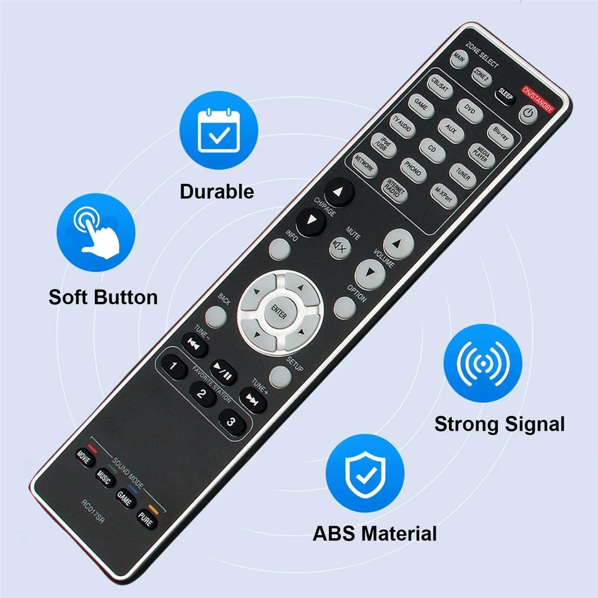 A43M RC017SR Replace Remote Control for Marantz Stereo Receiver AV Home Theater Receiver SR6007 NR1603 SR5007