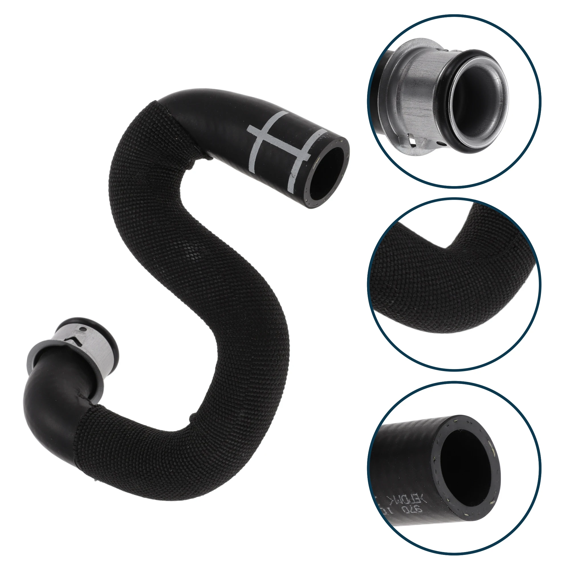 

UXCELL шланг радиатора, шланг нагревателя No 97010642160 для Porsche Panamera 2016, резиновая железная охлаждающая жидкость, трубка серебристого тона, 1 шт.