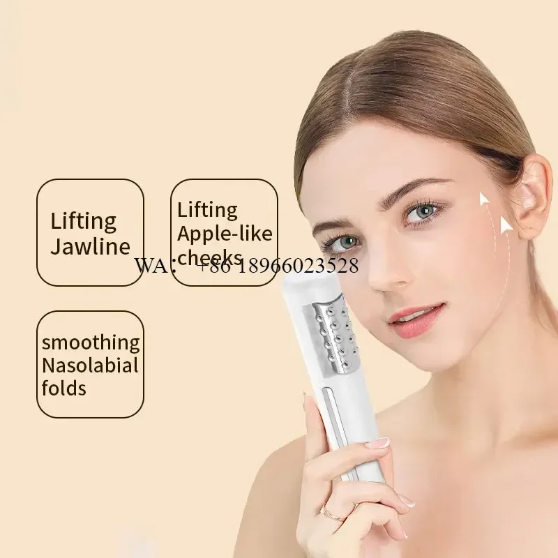 WMWMNU 3 in 1 EMS Facial Beauty Device with Rolling Massage and Heat for Home Rejuvenation