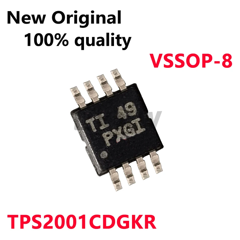 5-10/PCS New Original TPS2001CDGKR Silk screen printing PXGI VSSOP-8 Power switch chip In Stock