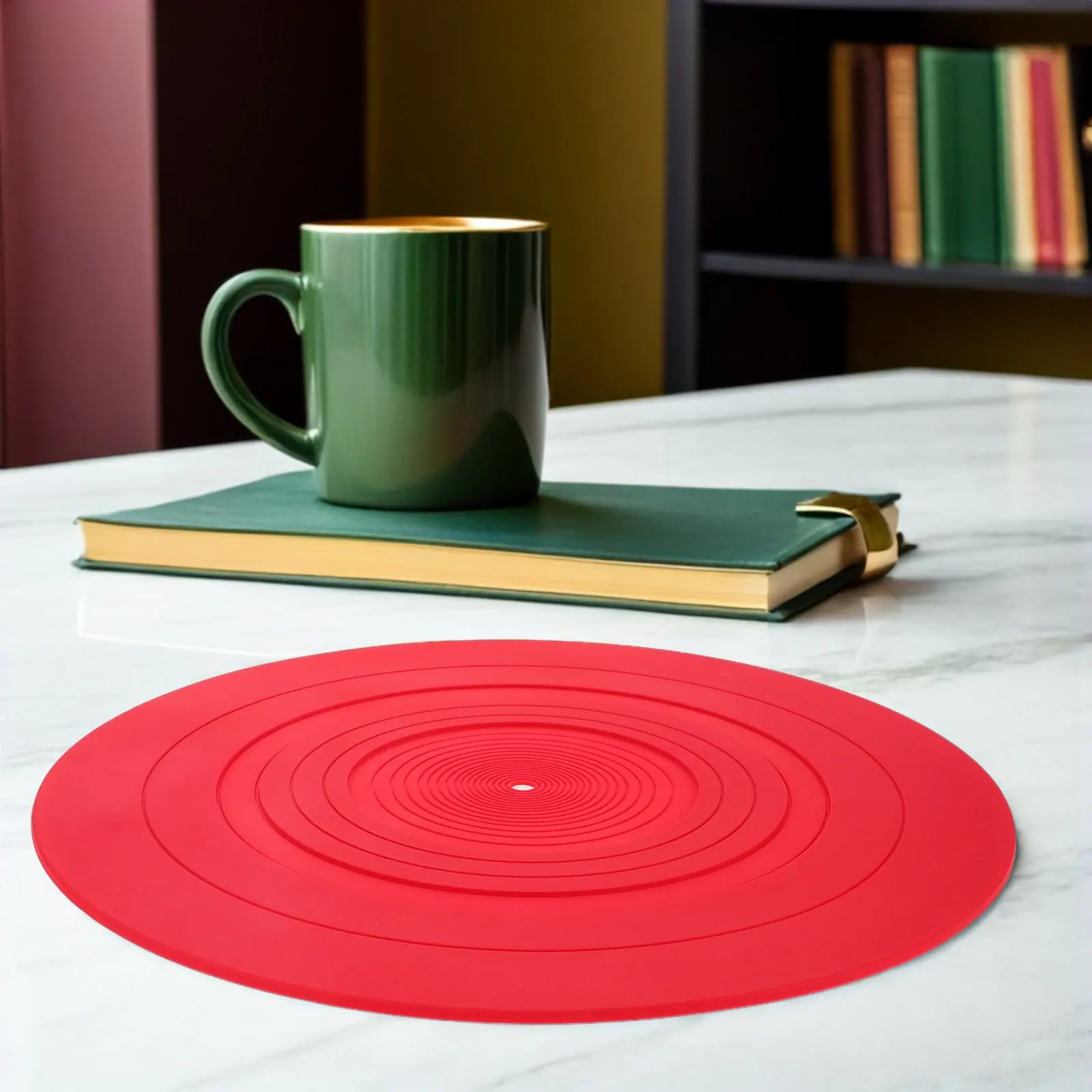 295mm Silicone Turntable Mat Anti Absorbing Record Player Pad Vinyl Slipmat Protective Mat for Use