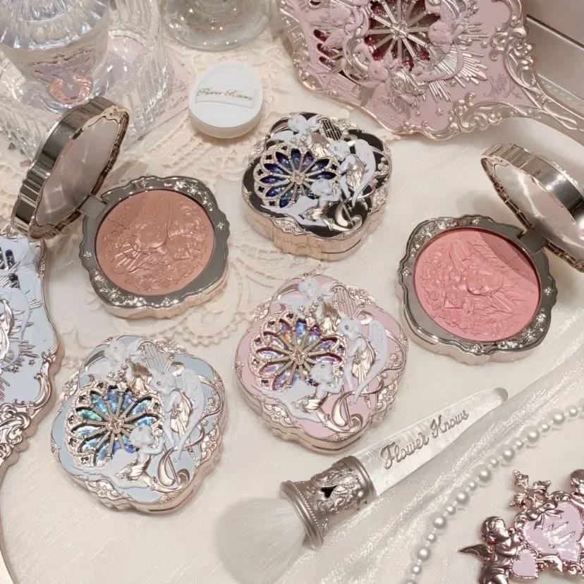 

Flower Knows Cream Blush Korean Makeup Smooth Long Lasting Cloud Skin Look Natural Glow Cheek Tint Face Enhancer