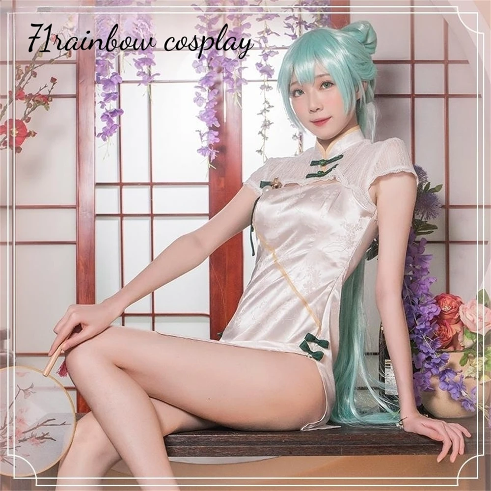 

VOCALOID Miku Lovely Cheongsam Cosplay Costume Woman Anime Sexy Cosplay Dress Miku Cosplay