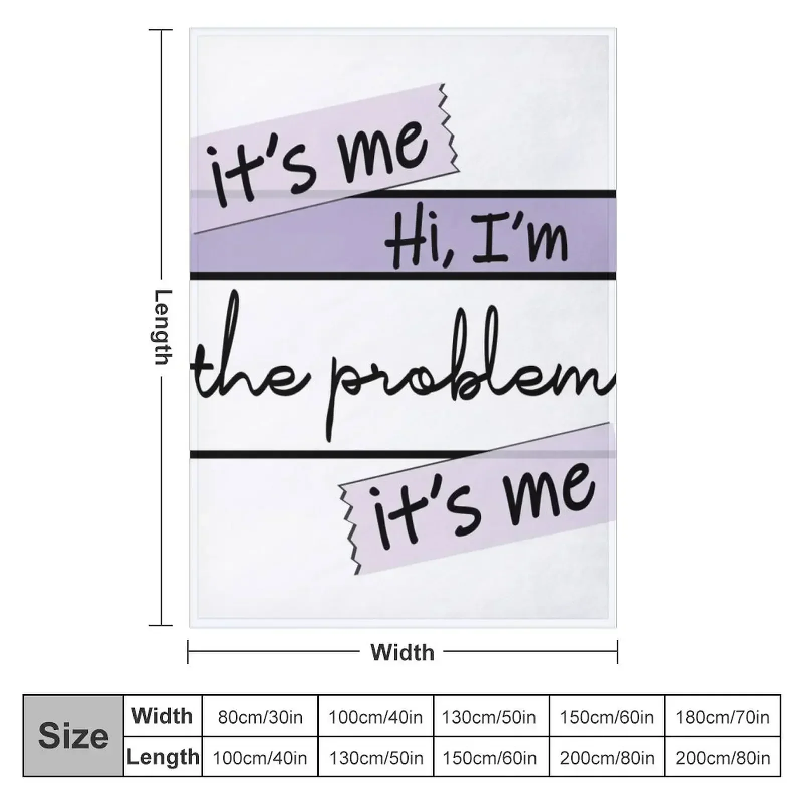 I'm the problem Throw Blanket Blankets For Baby funny gift Flannel Hairys Blankets