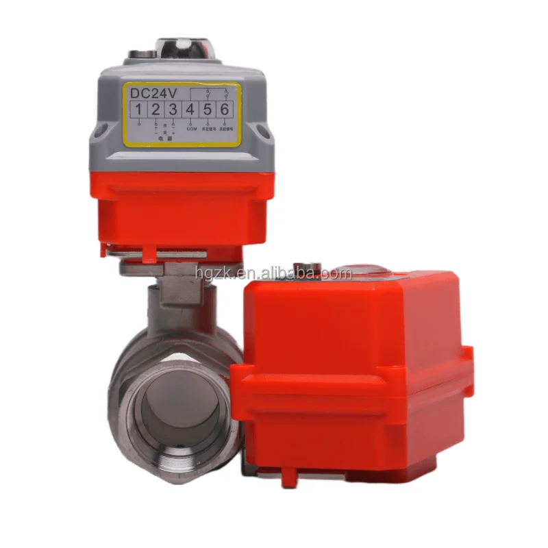 مشغل صمام الكرة الكهربائية أمازون نموذج جديد ساخن 2 طريقة SS 304 316 مشغل صمام كروي كهربائي من الفولاذ المقاوم للصدأ