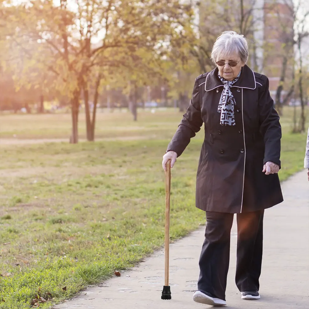 

4Pcs PVC Anti-Slip Trekking Pole Foot Protectors Crutch Tip Replacement Walking Stick Cane Tips Non-Slip Foot Pads Durable