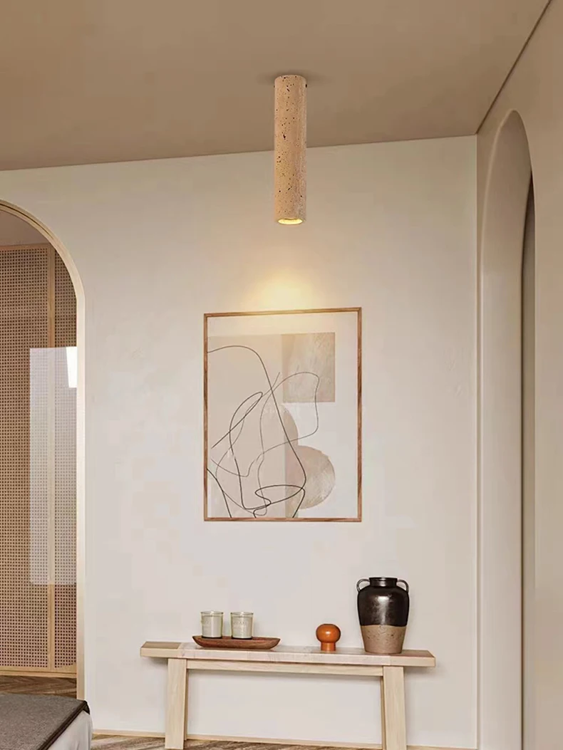 Cylindrical Natural Stone Ceiling