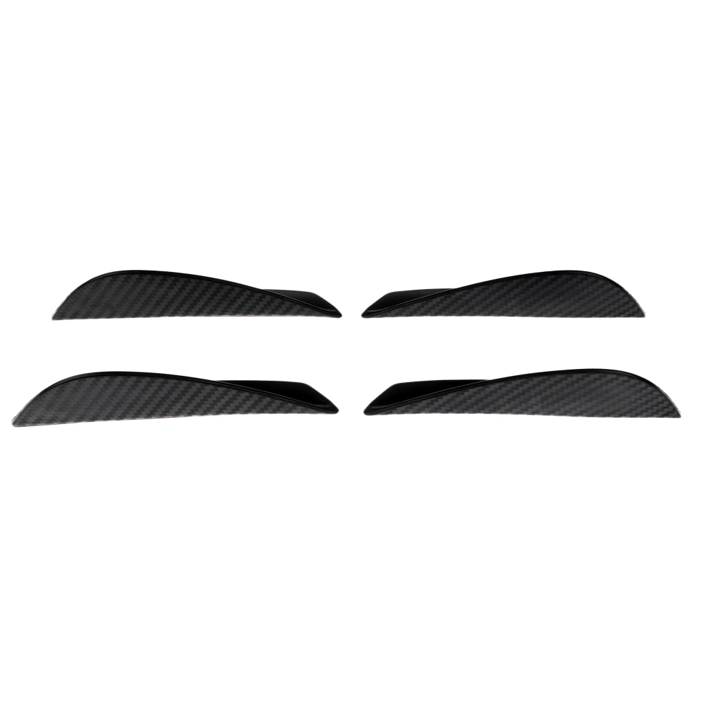

4 Pieces Universal Front Bumper Lip Splitter Body Spoiler Kit