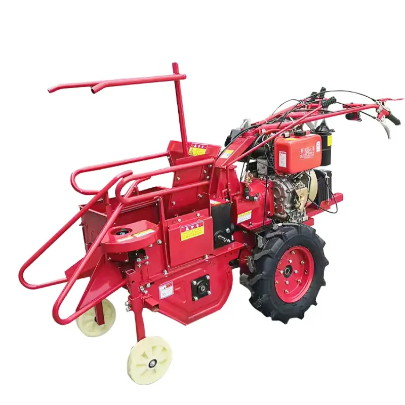Mini Farm Sweet Corn Harvester Low Price Combined Maize Corn Harvester with Engine and Gearbox Made in China - Image 2