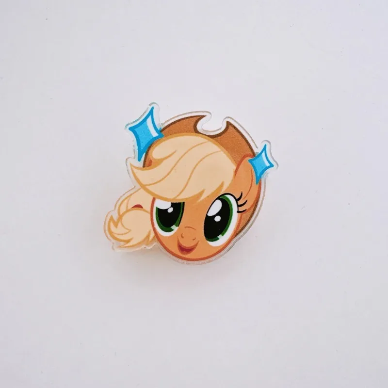 My Little Pony Acryl Binder Clip PP Clips Anime Afdichting Houder Fluttershy Applejack Planner Office Decor Studenten Briefpapier