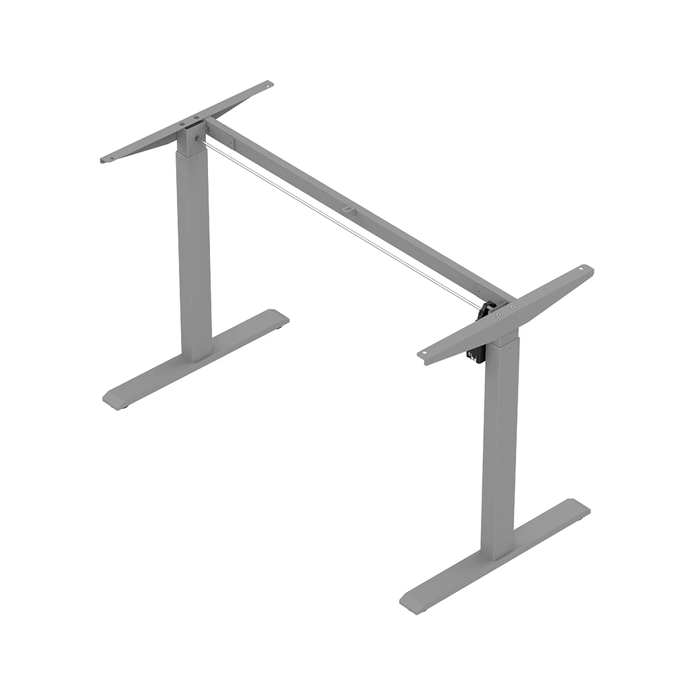 Image 6: Cadre de table électrique réglable pour bureau assis-debout avec un moteur, 2 niveaux de réglage de la hauteur, pour bureau