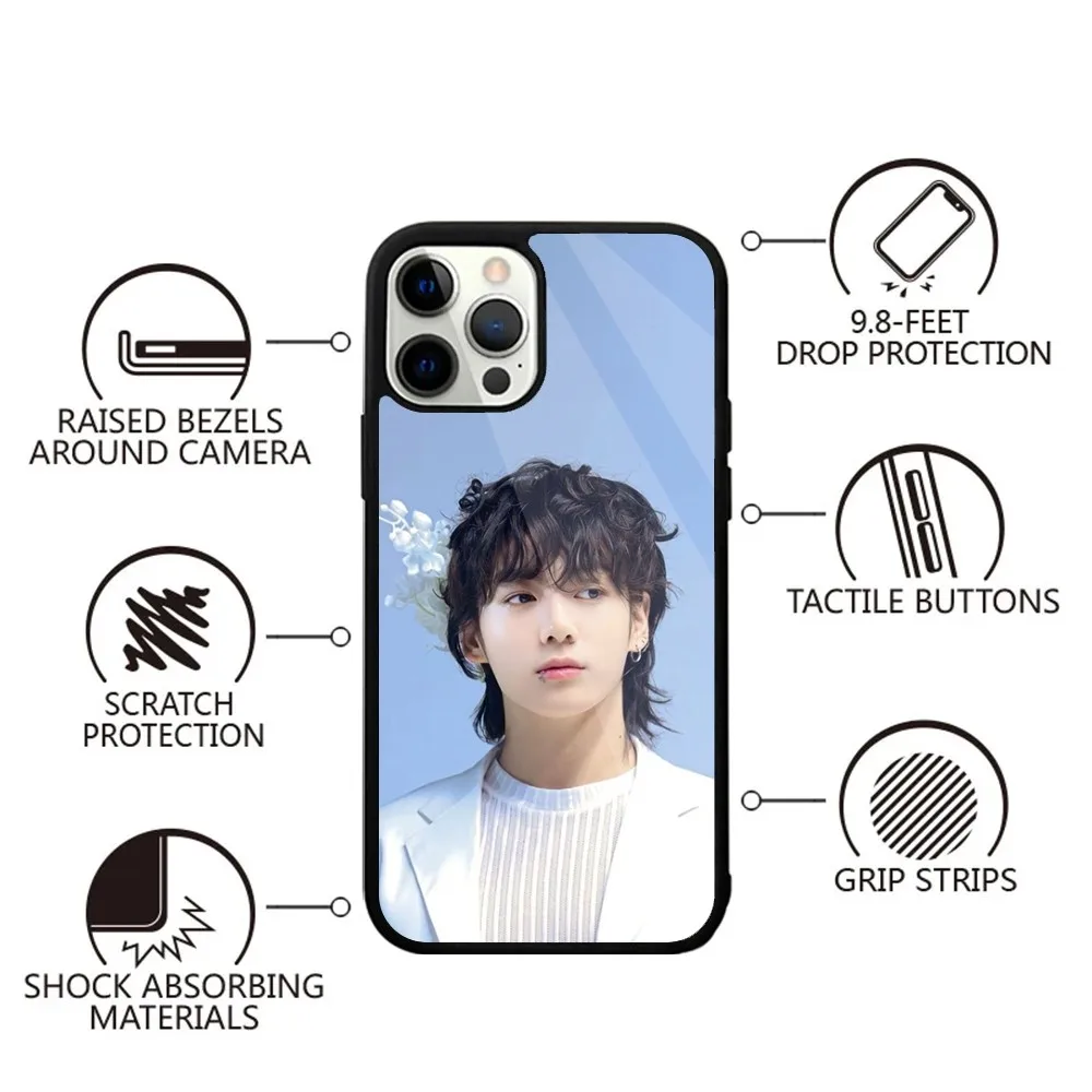 Kpop J-JungKookS-S Phone Case For iPhone 16,15,14,13,12,11,Plus,Pro,Max,Mini Magsafe Magnetic Wireless Charging