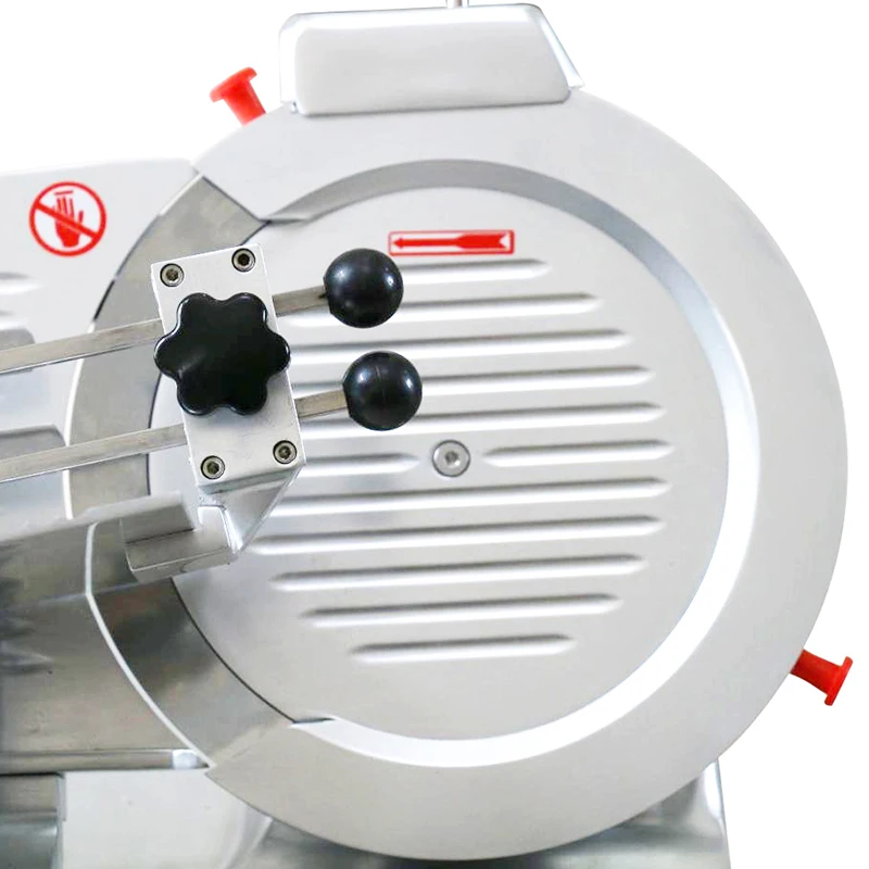 Commercial 320mm 14Inch 370W+550W Dual Motor Drive Electric Frozen Meat Slicer New Condition Full-Automatic Meat Cutting Machine