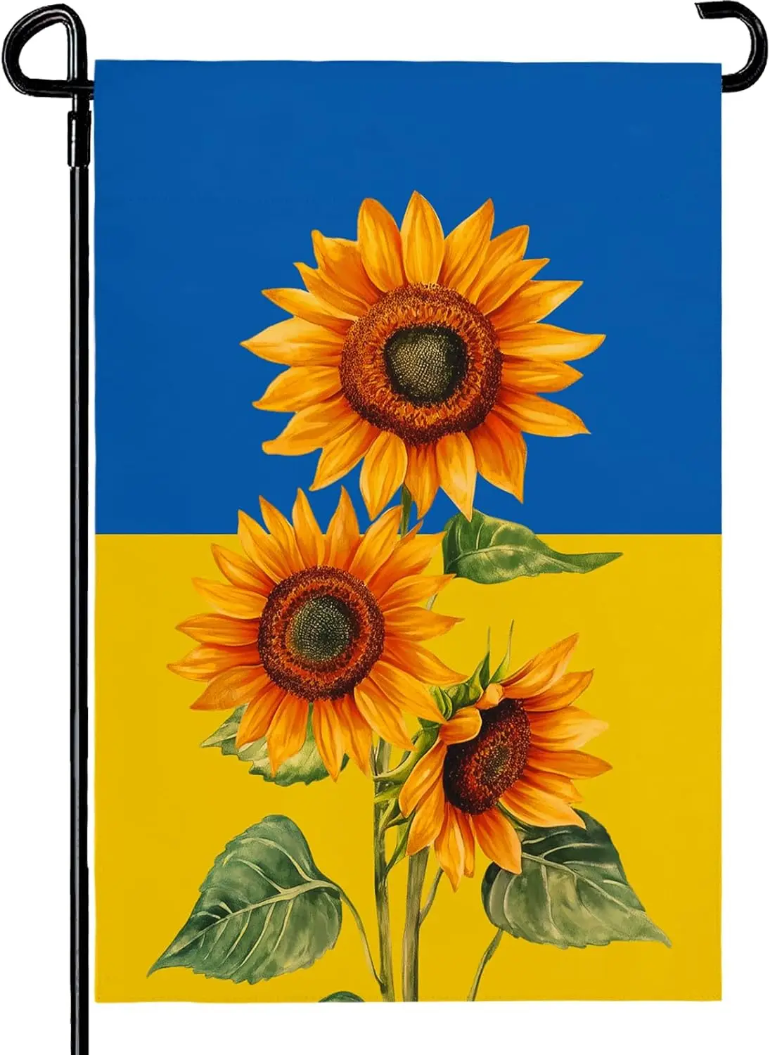 Ukraine Sunflower Garden Flag 12x18 Inch Double Sided Seasonal Fall Yard Flag Blue and Yellow Floral Outdoor Decor for Lawn  XAA