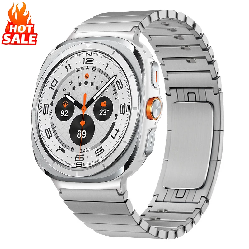 

Luxury Stainless Steel Band for Samsung Galaxy Watch 8 40mm 44mm 8 Classic 46mm Ultra 47mm Quick Strap for Galaxy Watch Bracelet