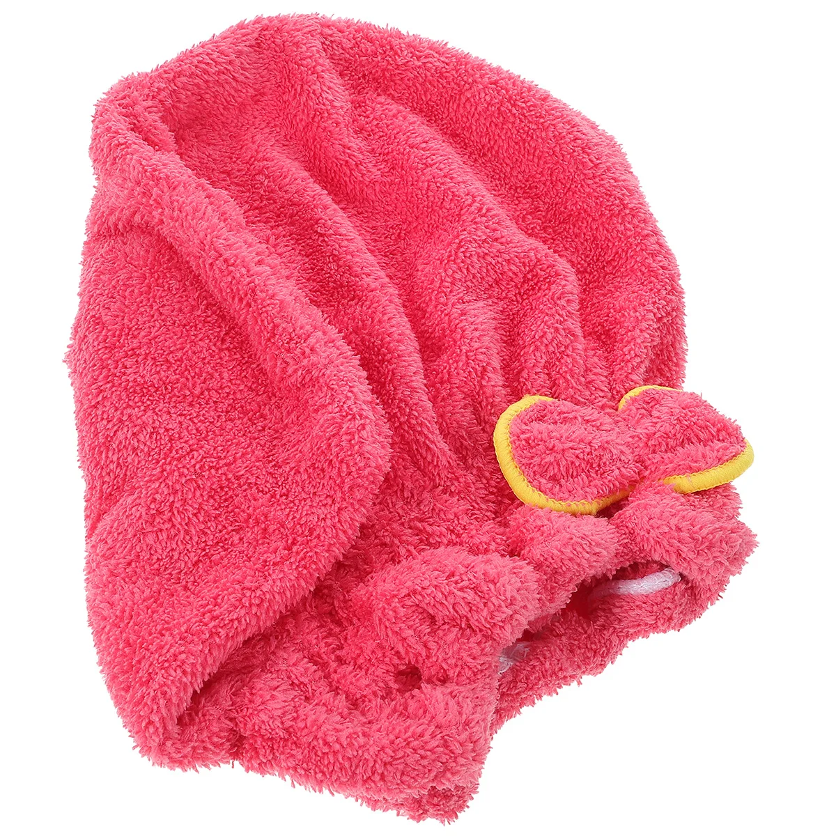 

Hair Drying Cap Soft Bowknot Coral Fleece Elastic Shower Fast Microfiber Absorbent Dry Hair Gym Bathing Makeup