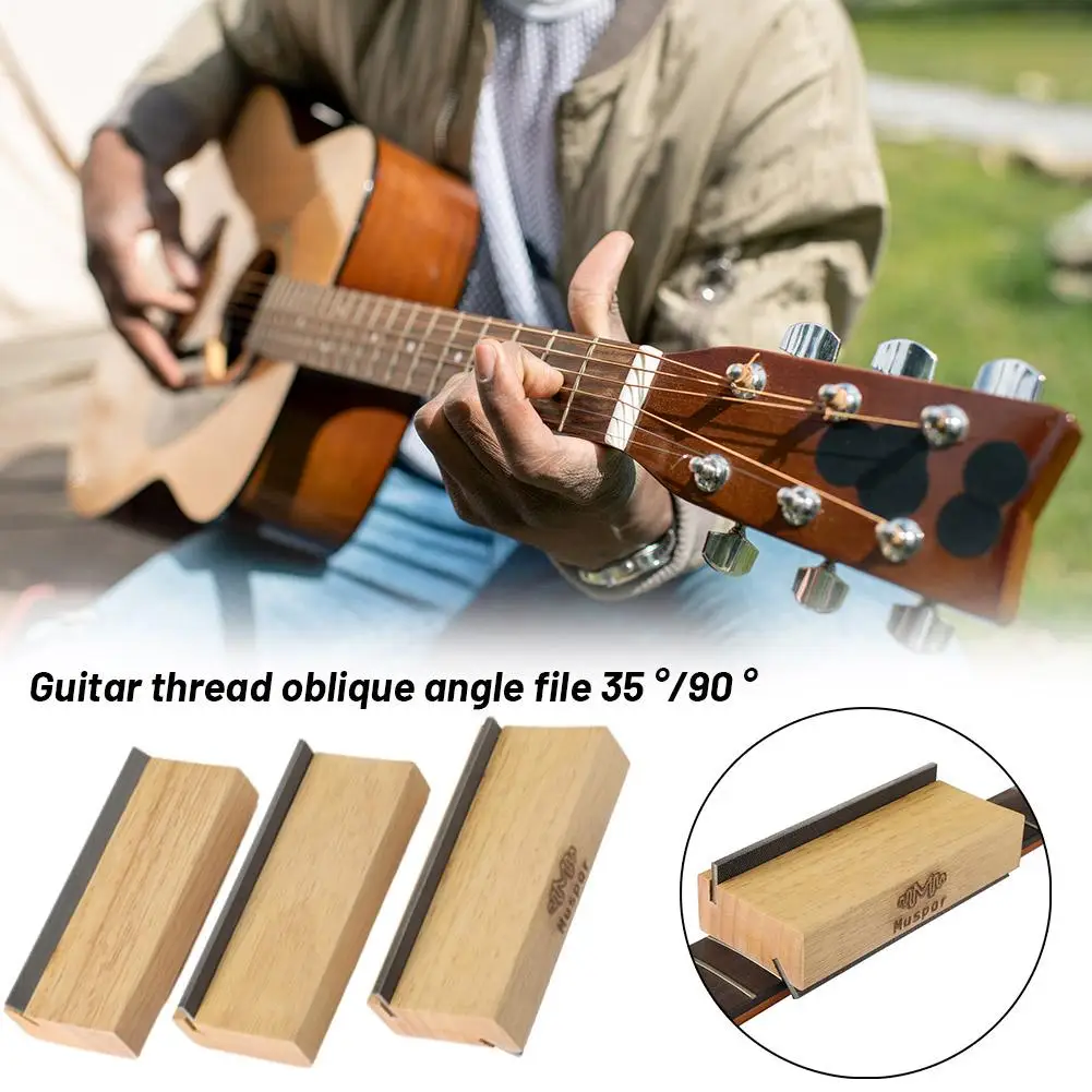 กีตาร์ไม้ Fret Beveling ไฟล์, กีตาร์ Fret Crowning End Bevel File Luthier เครื่องมือสําหรับ Rounding, Shaping และ Deburring Frets X3p7