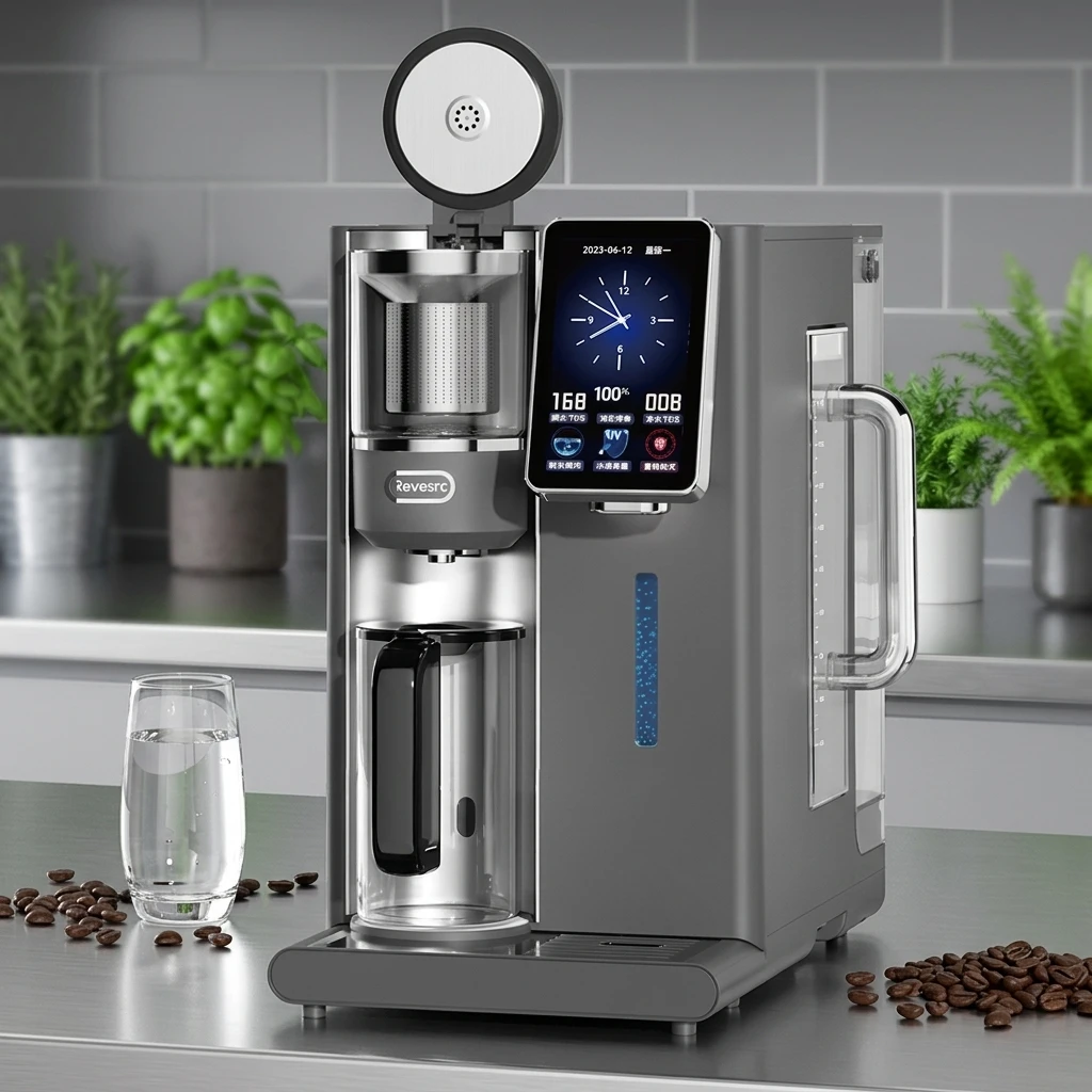 200 Gallon Smart Desktop Dispenser Hot Cold Water With Coffee Brew  Filter Automatic  Purifier Dispensers
