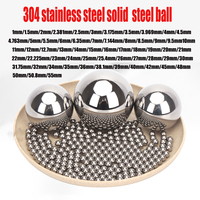 304 Stainless Steel Ball 1mm 2mm 3mm 4mm 5mm 6mm 7mm 8mm 9mm 10mm - 55mm Solid Smooth Bearing Steel Ball Spherical Bead Balls
