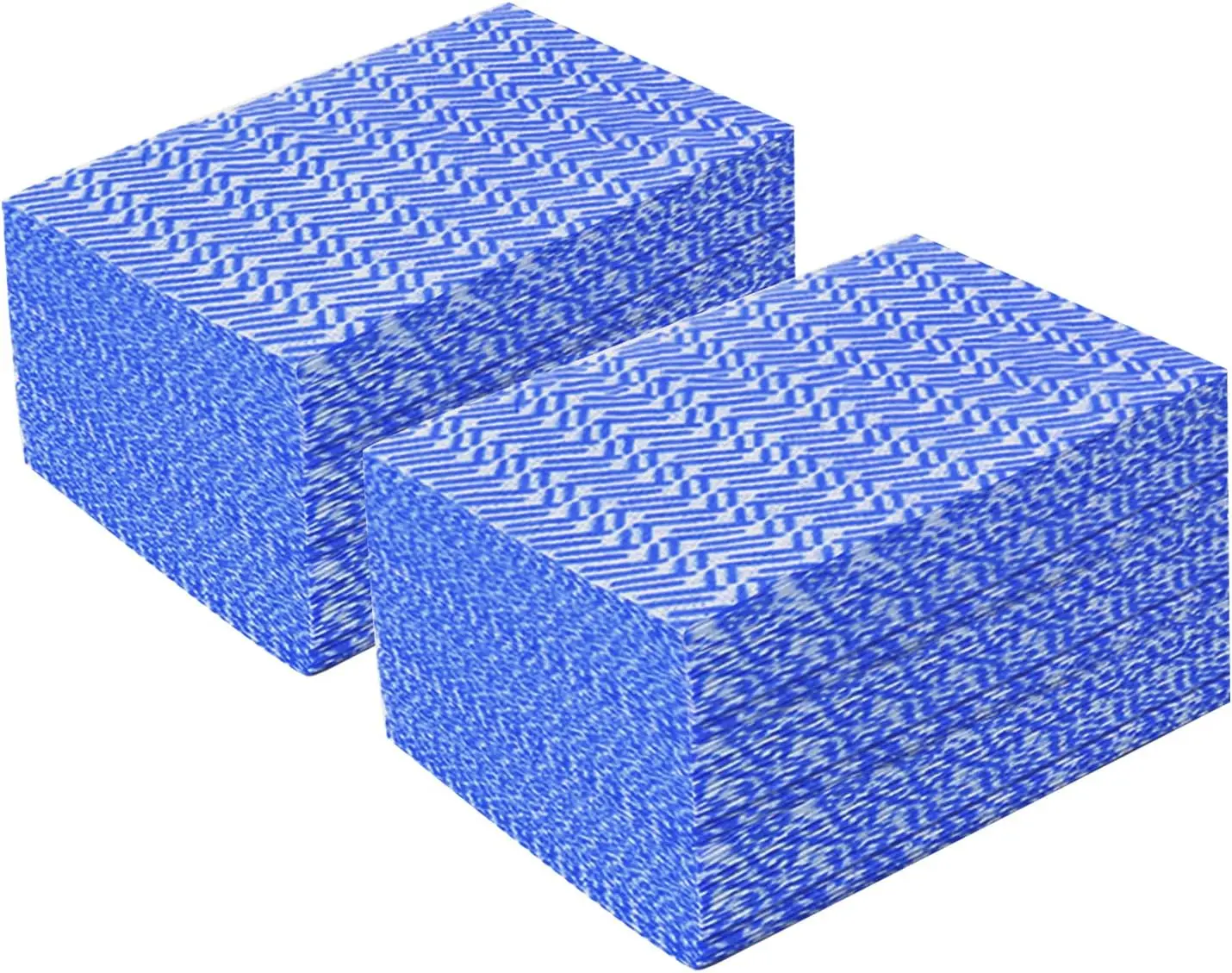 JEBBLAS Reusable Handi Wipes Disposable Cleaning Towels Dish Cloths, 100 Count/Pack, Blue