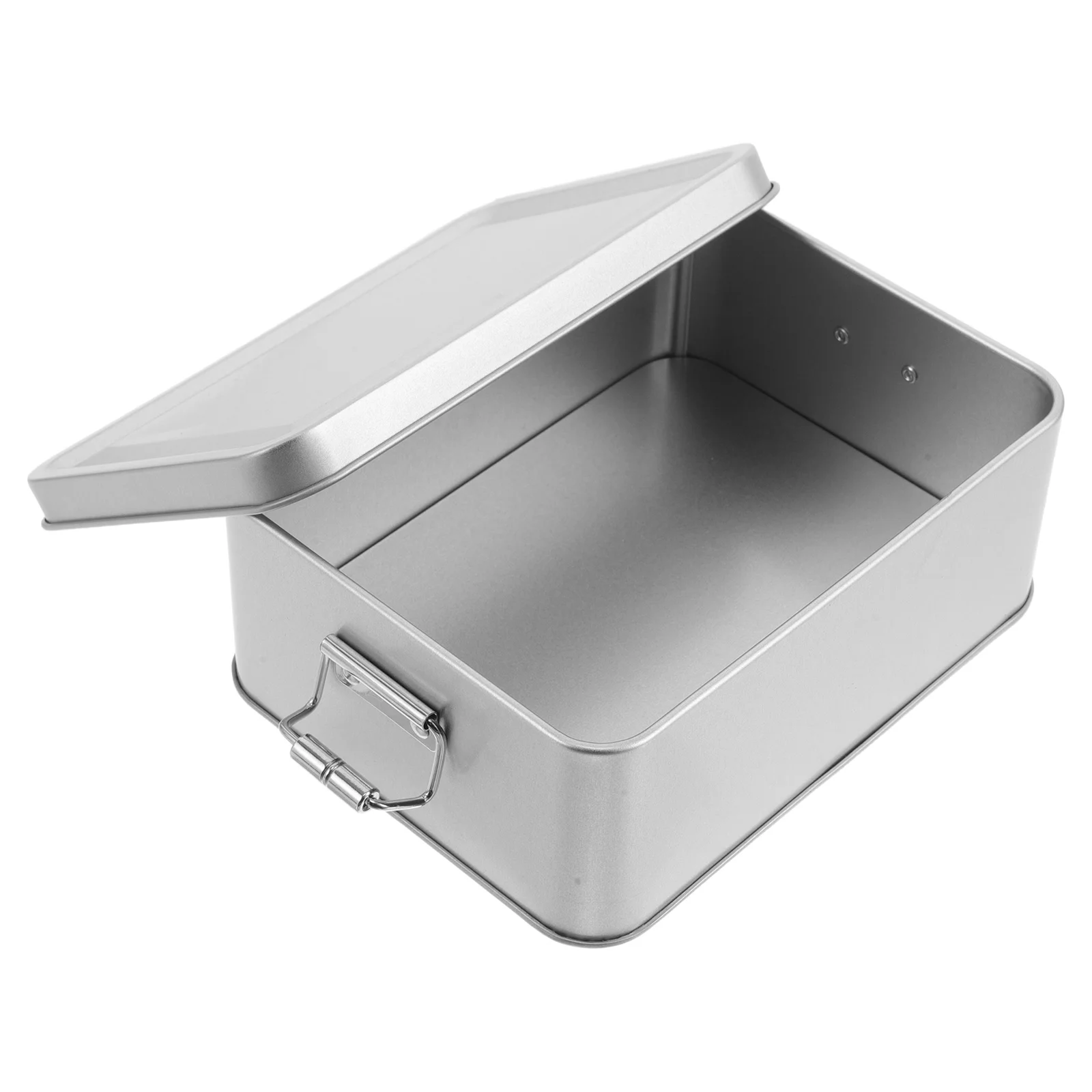 

Retro Tin Candy Box Vintage Storage Container Airtight Treats Canister For Biscuit Cookie Organization Rectangular Metal Sugar