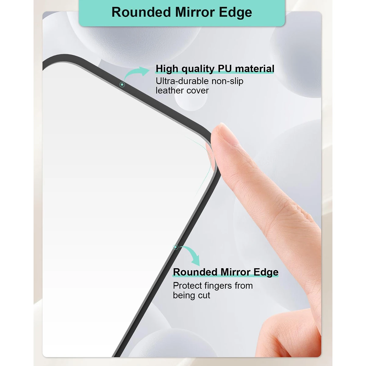 Folding Portable Makeup Mirror, Cosmetic Mirror With Stand, Travel Mirror, Beauty Supplies, Desktop Makeup Mirror，-A-ZMT