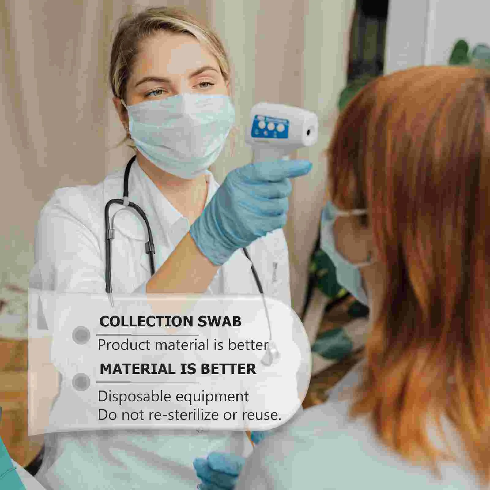 Specimen Collection Swabs Sterile Nasopharyngeal Swab Specimen Swab Disposable Swabs Medical Sterile Standard Cotton Swab