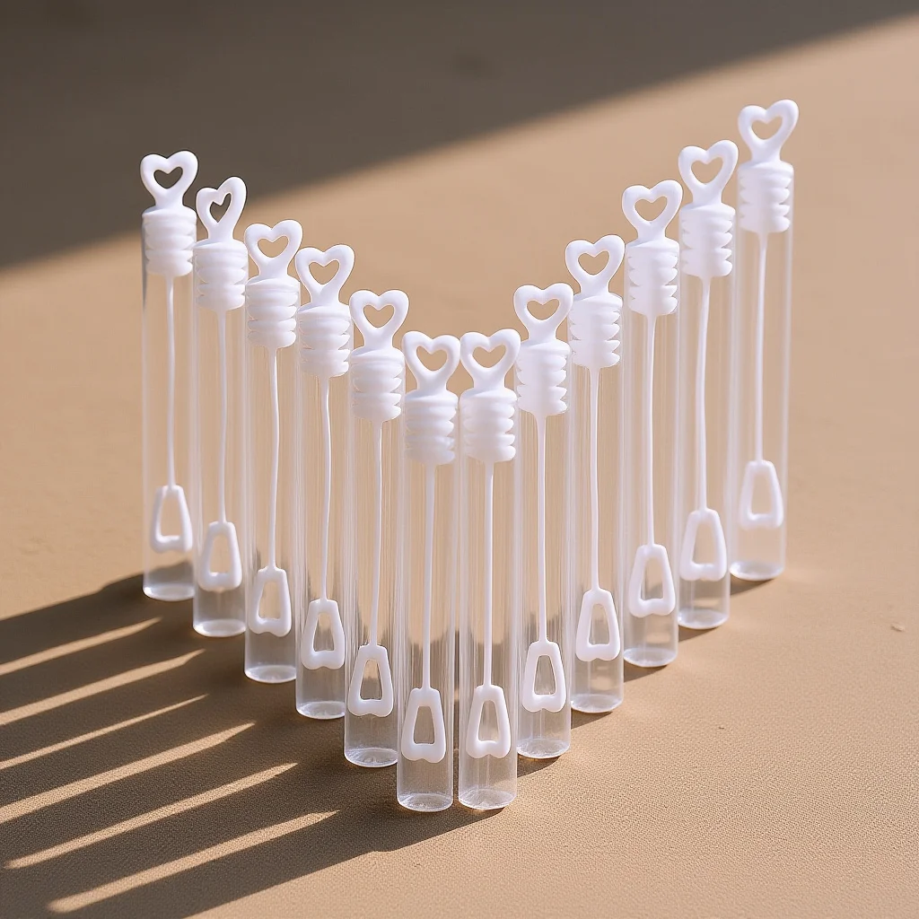 

30Pcs Empty Bubble Bottles Love Heart Shape Kids Party Favors Gift for Baby Shower Wedding Graduation Decorations