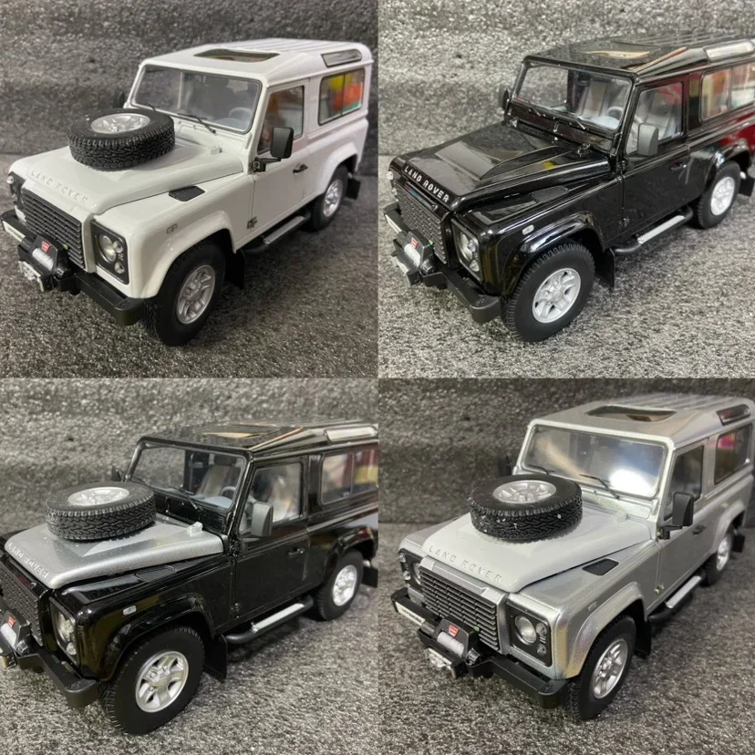 

Литой под давлением масштаб 1:18 Land Rover Defender 90 Defender, модель автомобиля из сплава, полнодверная классическая машина, коллекционная игрушка, подарок, сувенирный дисплей