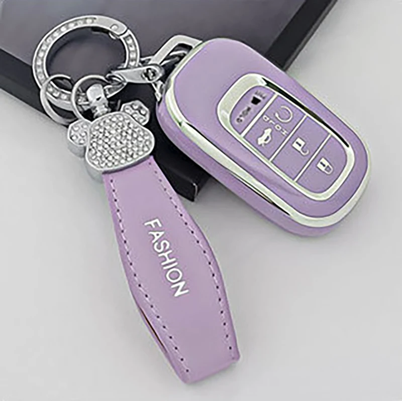 5 Buttons TPU Remote Key Case Fob Protection Cover For Honda 2021 2022 Accord Civic Pilot Freed CRV Protector Auto Accessories