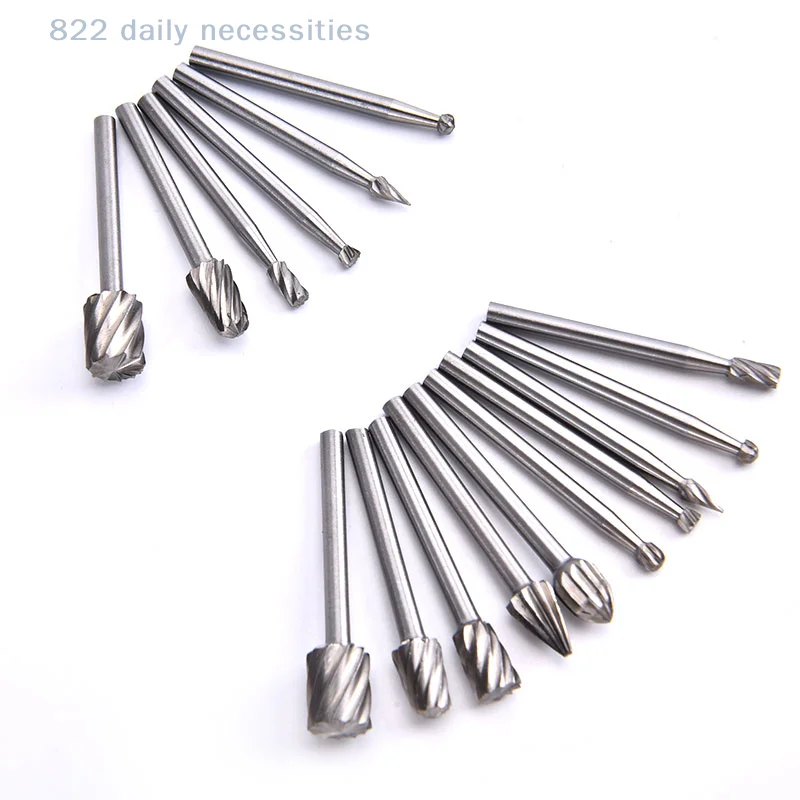 convenient6/10pcs High Speed Wood Working Drill Bits Rotary Files Mini Round HSS Burr Set Wood Carving Rasp For Shank Burs Tools