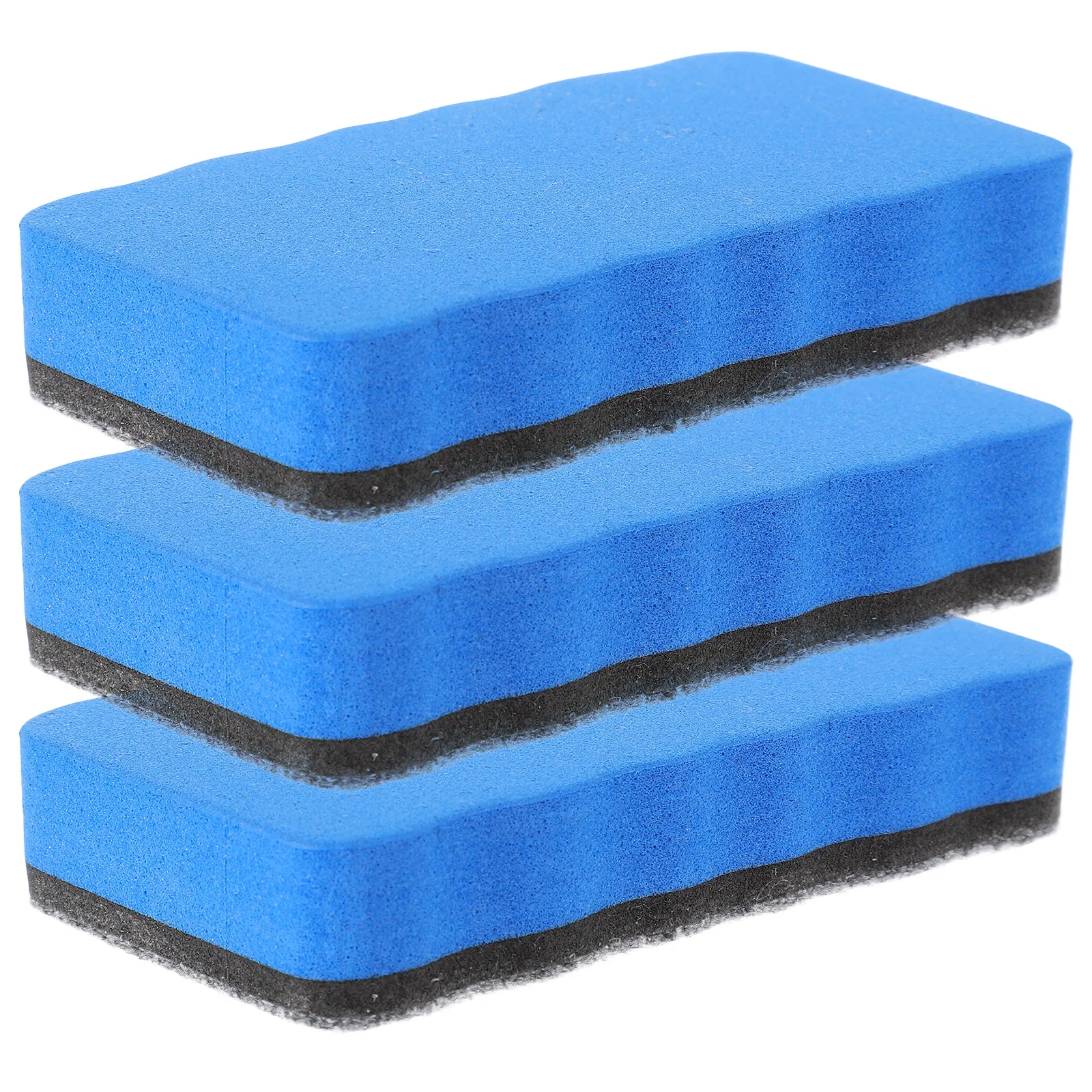 3Pcs Whiteboard Eraser Set Eva Material Dry Erasing Eraser Washable Fine Polishing Ergonomic Grip for Teachers Students Offices