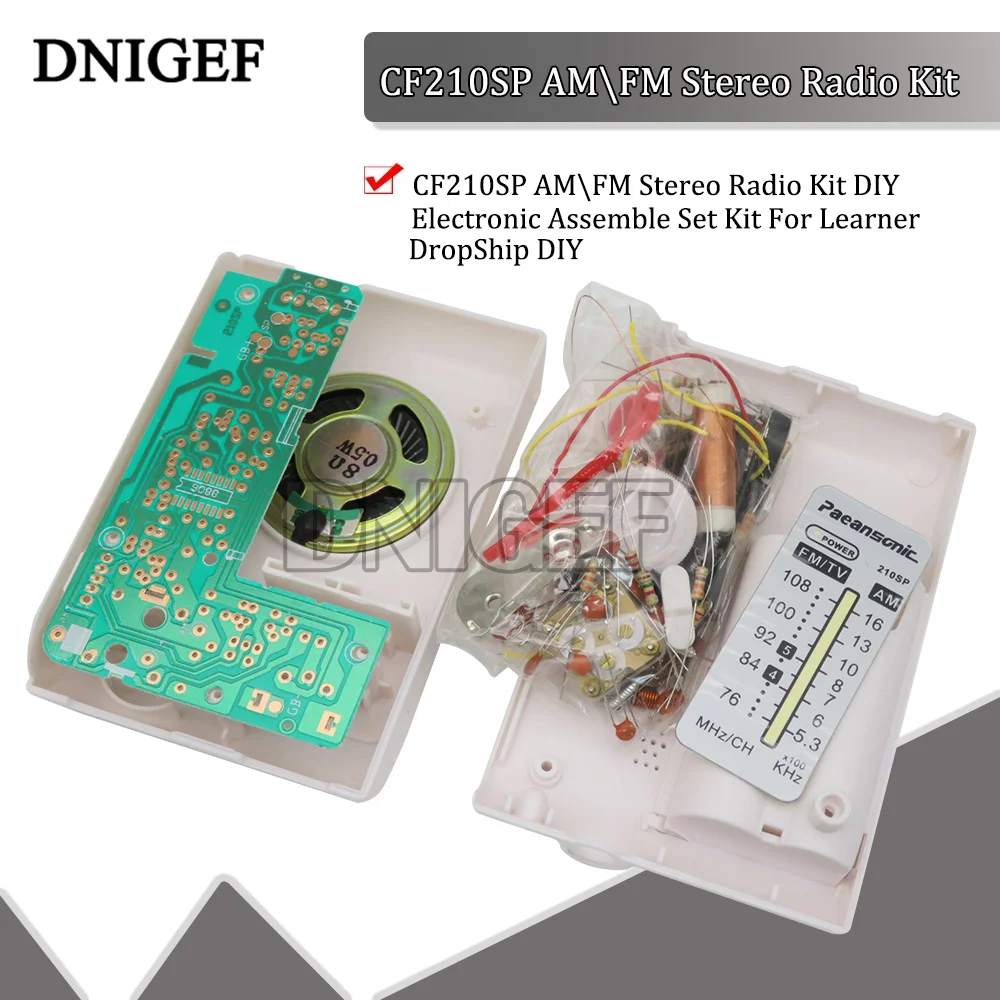 DNIGEF CF210SP AM\\FM Stereo Radio Kit DIY Electronic Assemble Set Kit For Learner DropShip DIY Laboratory