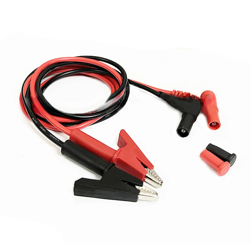 Electrical Test Line Test Cable Connector Red Black 90cm Test Probe Connector Red Black Color Electronic Devices
