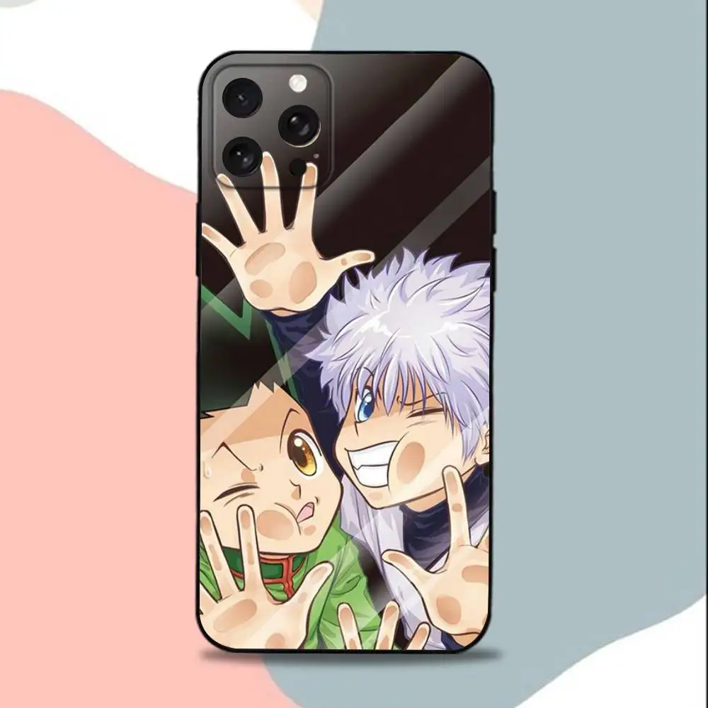 Cool Killua Z-Zoldyck Hunter Phone Case For iPhone 15,13,16,12,11,17,14,Plus,Pro,Max,XS,XR,X,SE,Mini,Soft Silicone Black Cover