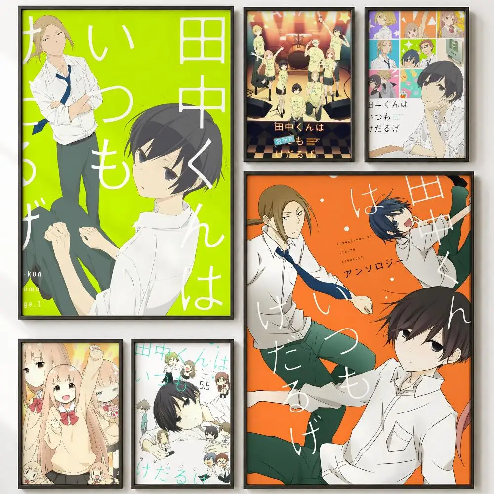 Anime Tanaka-kun is Always Listless Poster HD poster wall art self-stick no-residue for home cafe office great gift