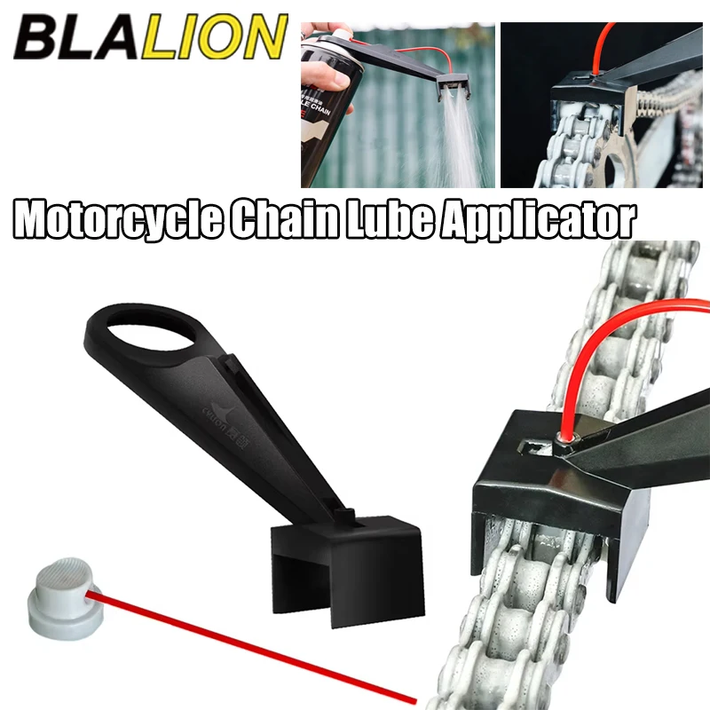 BLALION-acegrasador de cadena para motocicleta, engranajes de pulverización, aplicador de aceite para cadena de Moto, accesorio limpiador de cadena de cera sin desorden