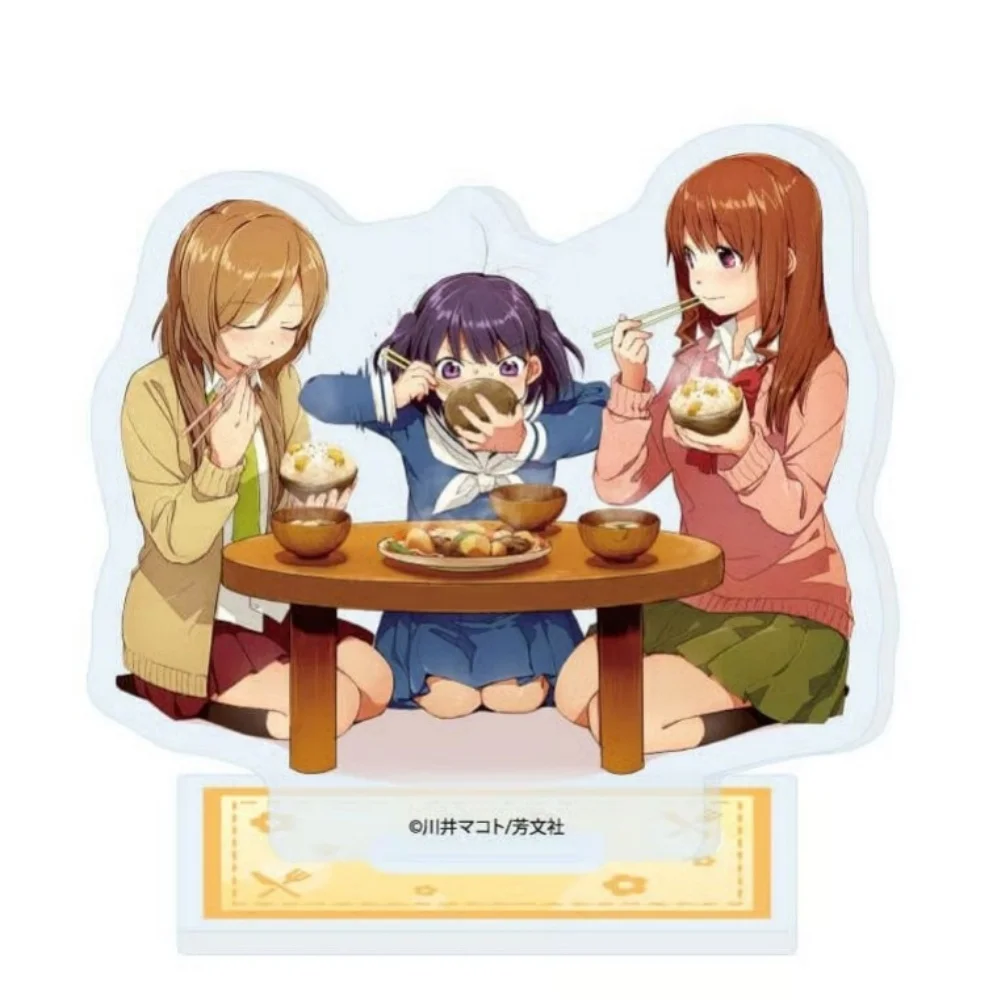 Anime Koufuku Graffiti Acrylic Stand Machiko Ryo Morino Kirin Figure Cute girls Mini Desktop Ornament Fans Gift Keychain