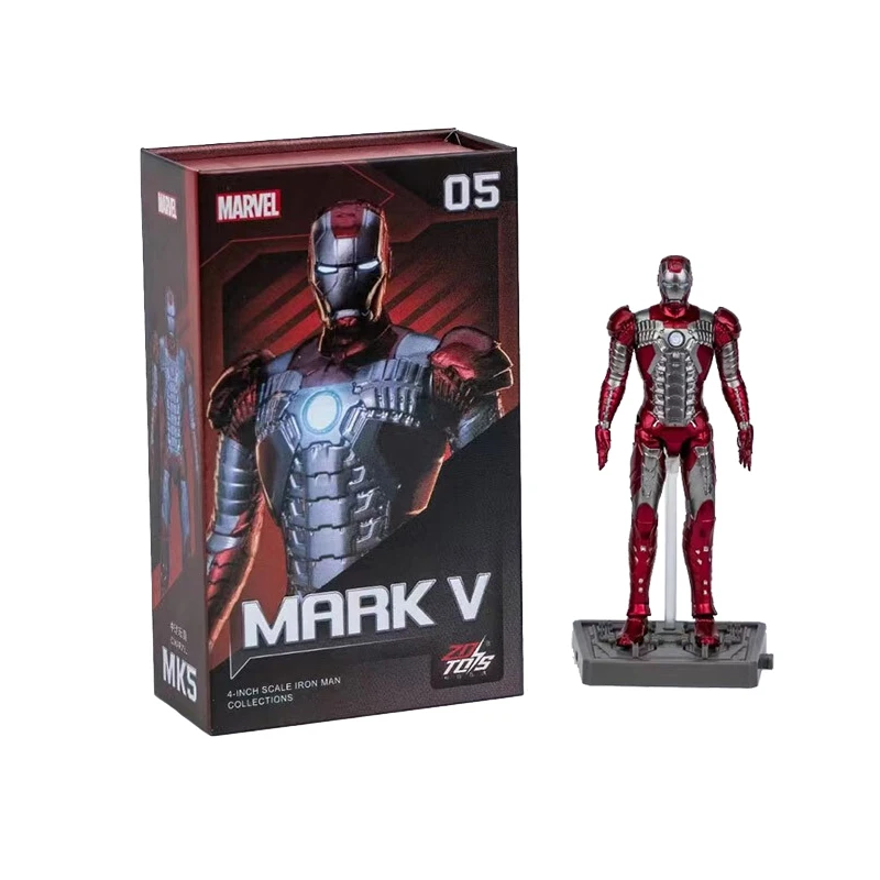 ZD Marvel Iron Man Figurine Small Size Model Toys MK1-MK7 Series Exquisite Figure Collection Decoration Child Christmas Gift Toy
