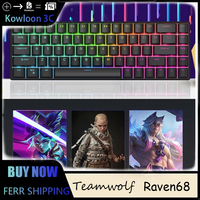 Teamwolf Raven68 Mechanical Keyboard Magnetic Switch Hot Swap Return 75% Layout eSports Gaming RGB Backlight Wired Laptop 8K