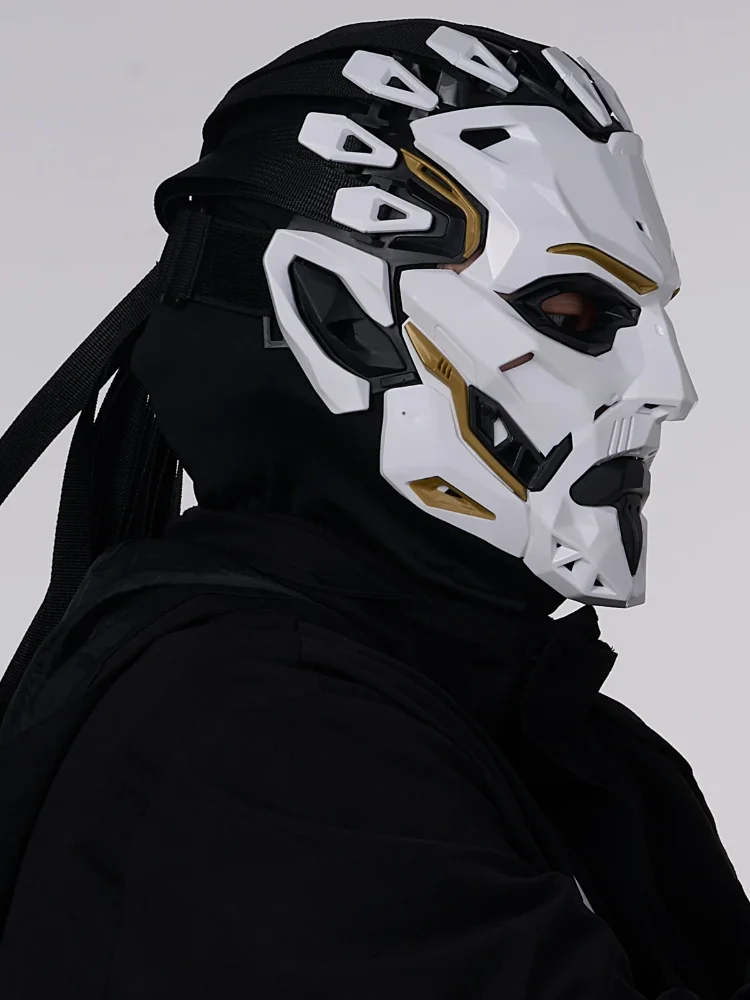 JAUPTO Punk Witcher Maske Halloween-Kostüm Requisite Gesichtsmaske für Partys Qualitätsgarantie Cosplay-Zubehör