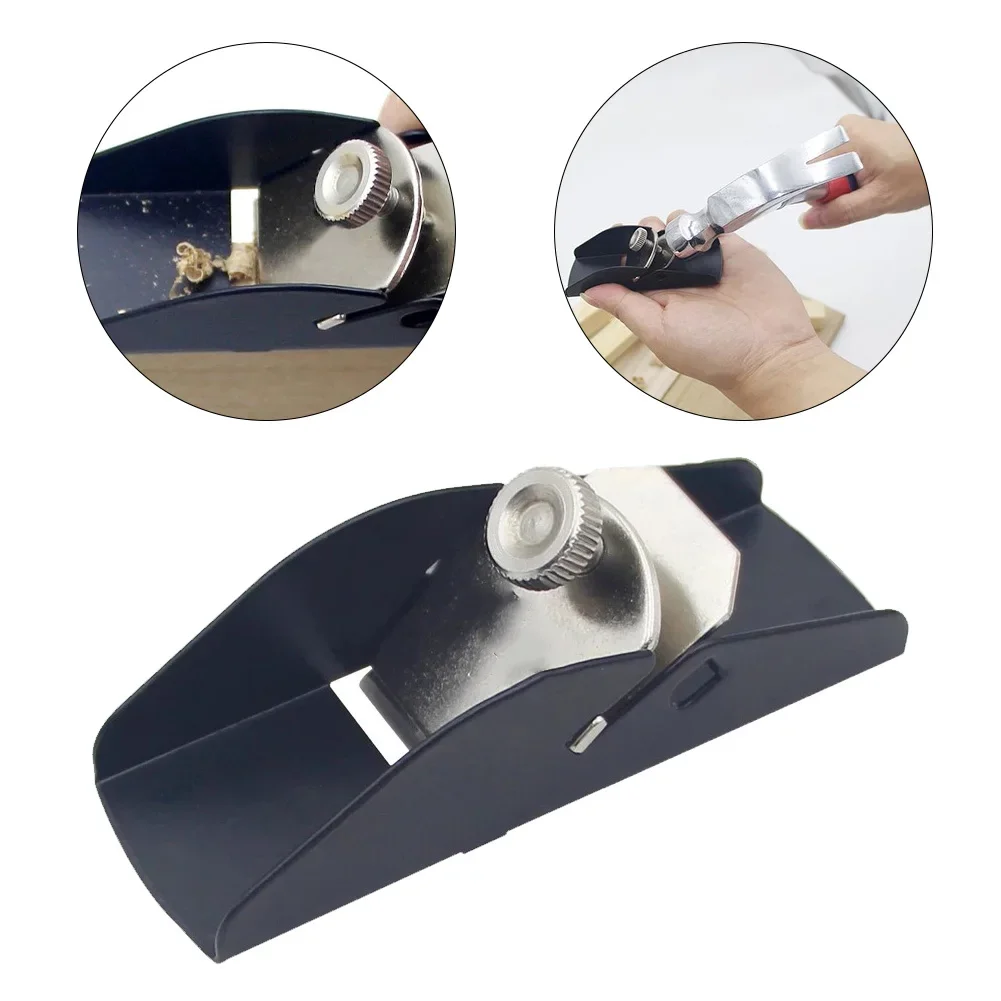 Ferramenta de corte plaina para carpintaria projetos diy fundo preto design compacto lâminas de aço endurecido design leve