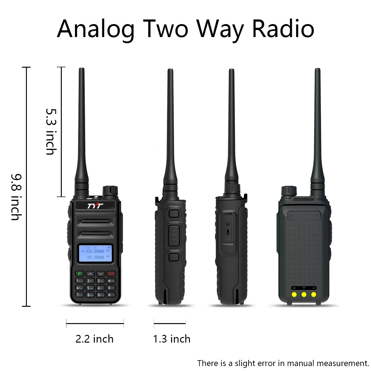 TYT Walkie Talkie TH-UV88 Two Way Radios 5W UV Dual Band 200CH Long Range Portable FM Radios Amateur Analog Transceiver TYT UV88