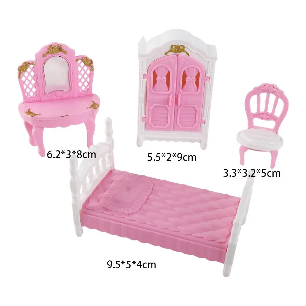Simulação móveis mini móveis rosa casa de boneca acessórios casa de bonecas móveis miniaturas móveis poltrona sofá conjunto