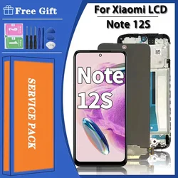 6.43''Super AMOLED For Xiaomi Redmi Note 12S LCD 2303CRA44A Display Touch Screen Digitizer For Redmi Note 12S Screen With Frame