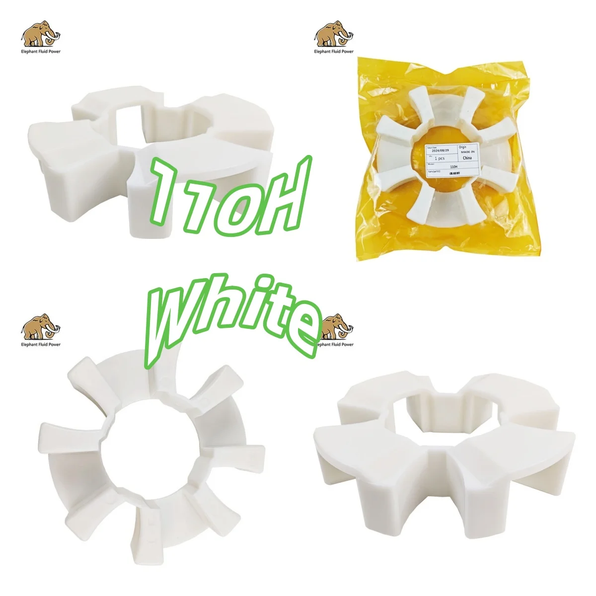 

Coupling Hydraulic Pump Connection Glue Excavator Parts 110H White sold