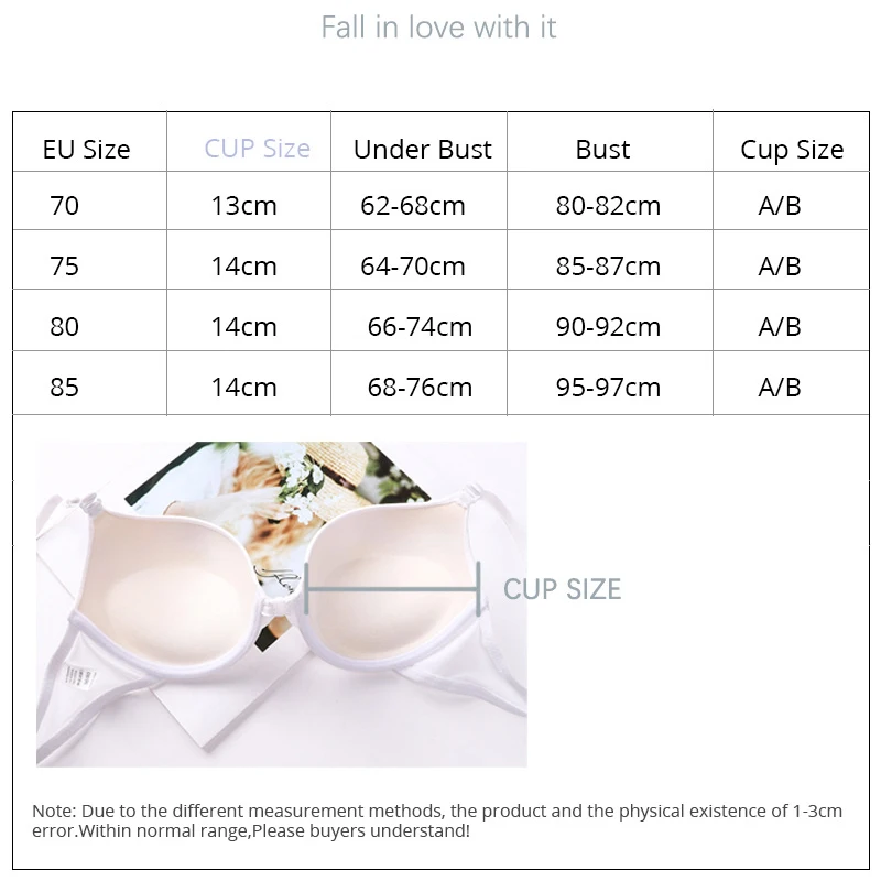 Sexy Women\'s Lingerie Bras Seamless Simple Push Up Bra Front Button Bra Underwear Buckle Female Small Chest Bra Underwire