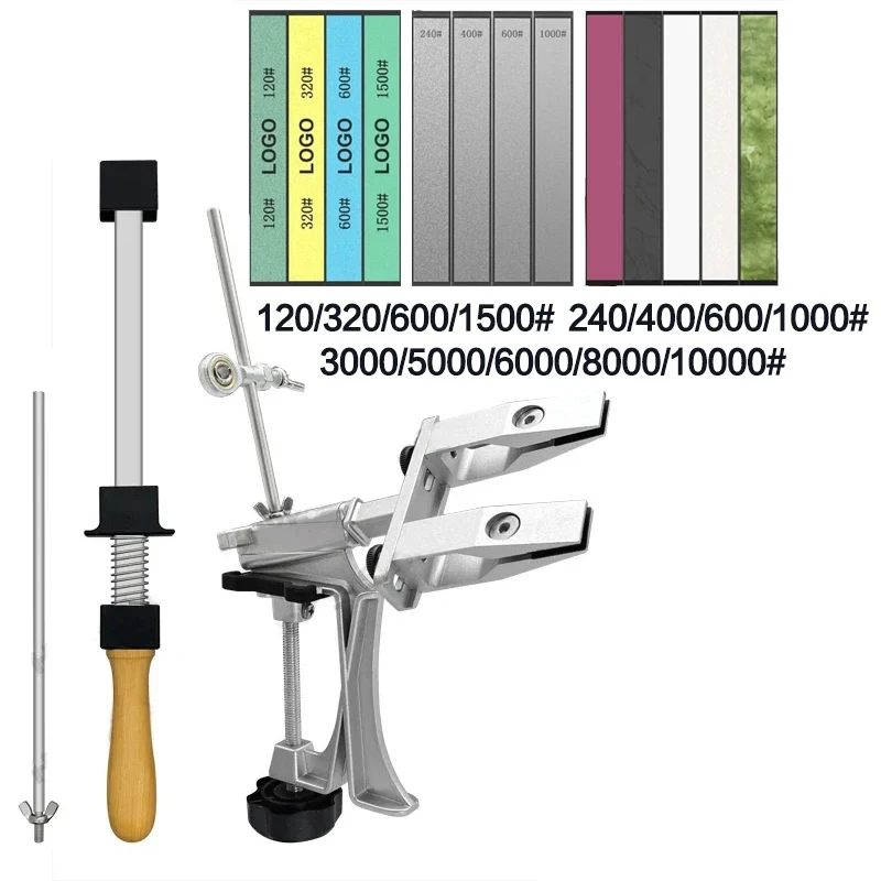 Professionelle Messer Spitzer Aluminium legierung Festen Winkel Spitzer Diamant Stein Schleifstein Küche Werkzeuge Schärfen Maschine Messer