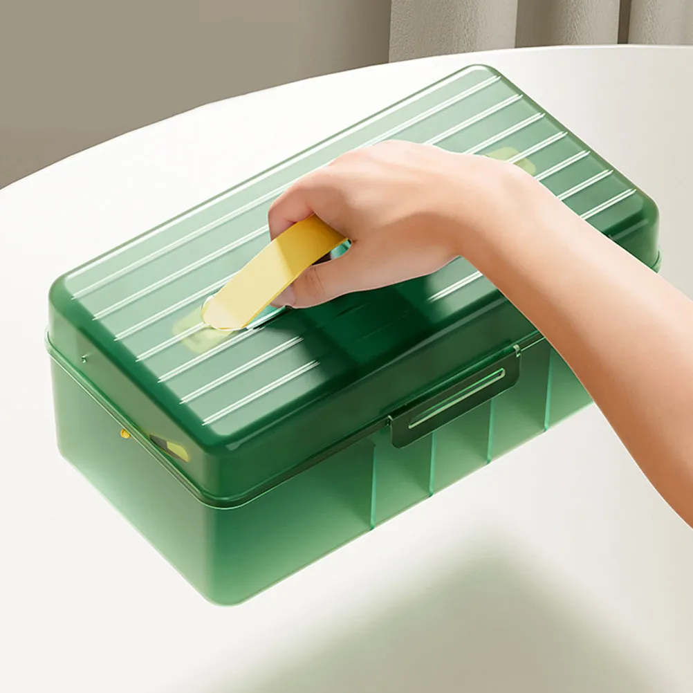 Cable Management Box with Lid Dustproof Cord Organizer Case Slim Computer Electronic Charger Storage Box Desk Office Home Use