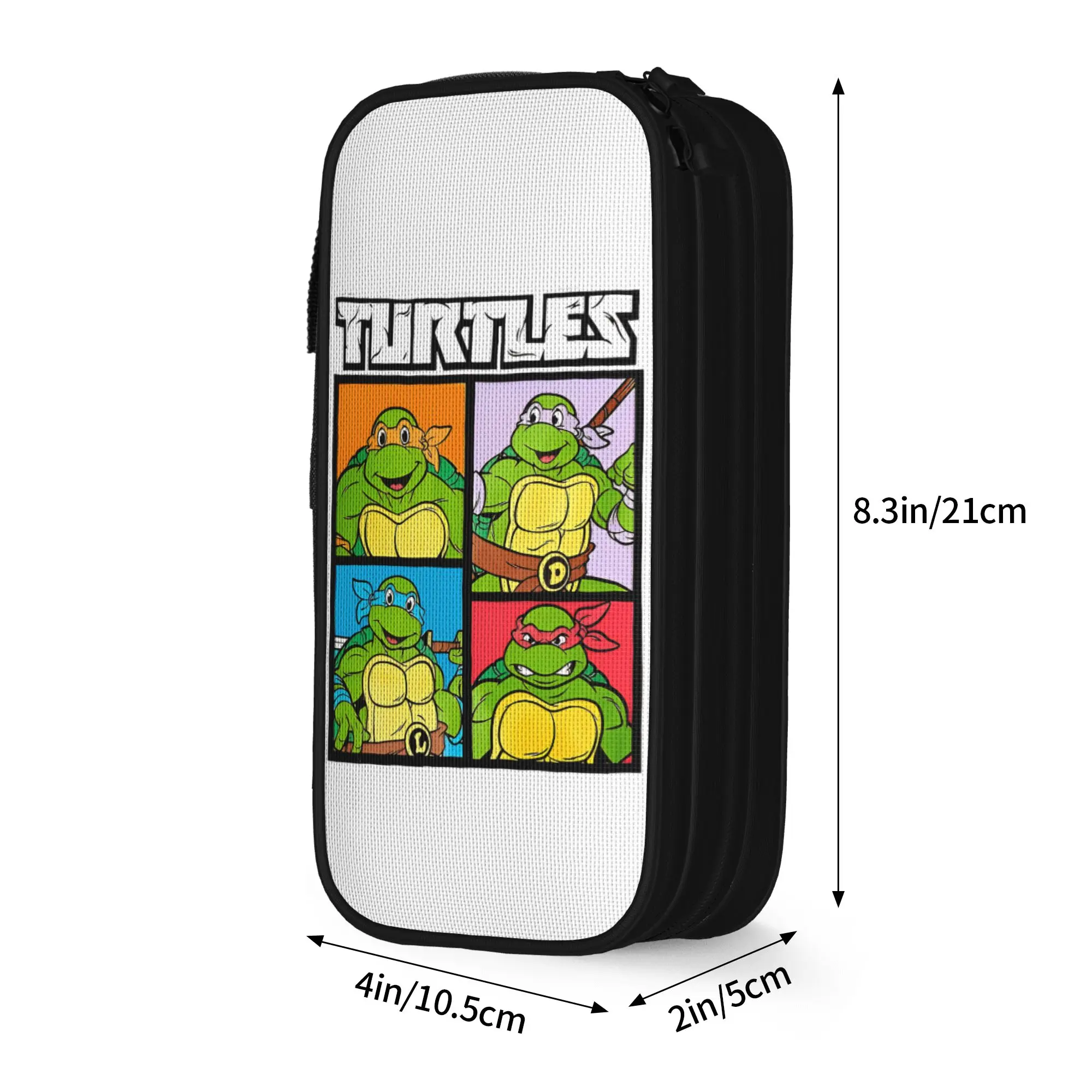 TMNT T-Turtles Retro 80s Pencil Cases Creative  Pen Holder Pencil Bags Student Big Capacity School Supplies Gifts Pencilcases